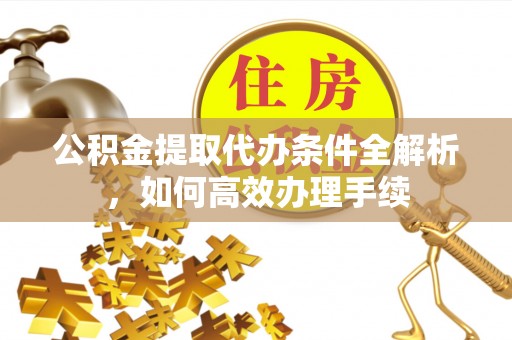 龙泉公积金提取代办条件全解析，如何高效办理手续