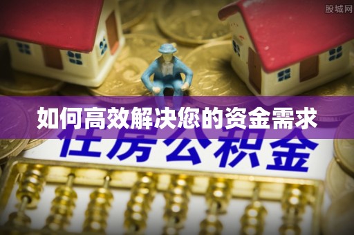 龙泉如何高效解决您的资金需求
